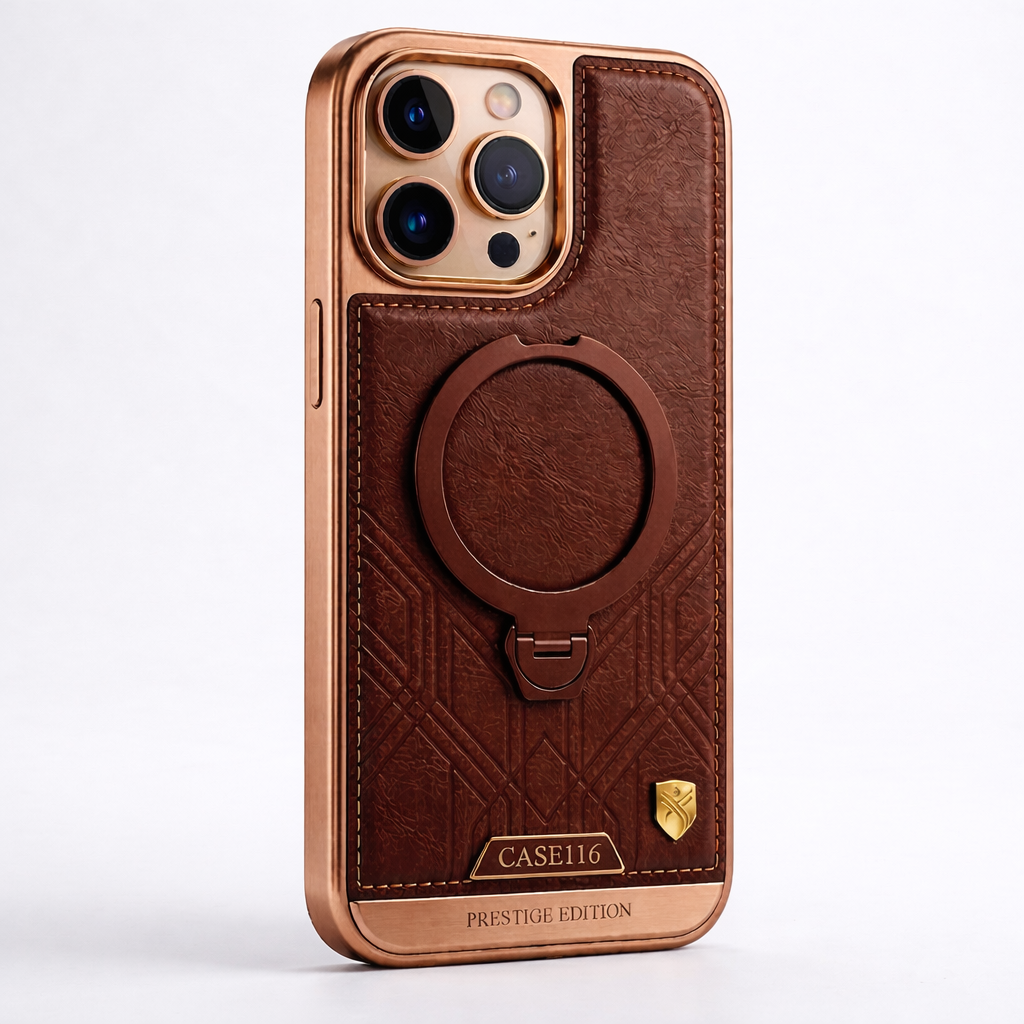 CASE116 Prestige Edition – Where Style Meets Strength in an iPhone MagSafe Leather Case