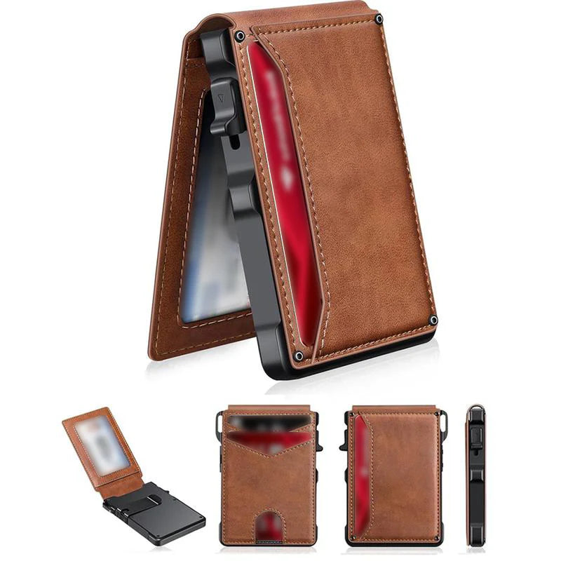 Luxury Slim Leather RFID Pop-Up Wallet for Men | Minimalist Card Holder (USA) | slim pop up wallet | leather pop up wallet | rfid pop up wallet | pop up card holder wallet | minimalist pop up wallet | slim leather wallet for men |
rfid blocking slim wallet | card holder wallet pop up | mens minimalist wallet leather | best pop up wallet for men | best slim wallet with card holder | best wallet for everyday carry men | Brown color pop up wallet | slim wallet free shipping USA | affordable minimal wallet