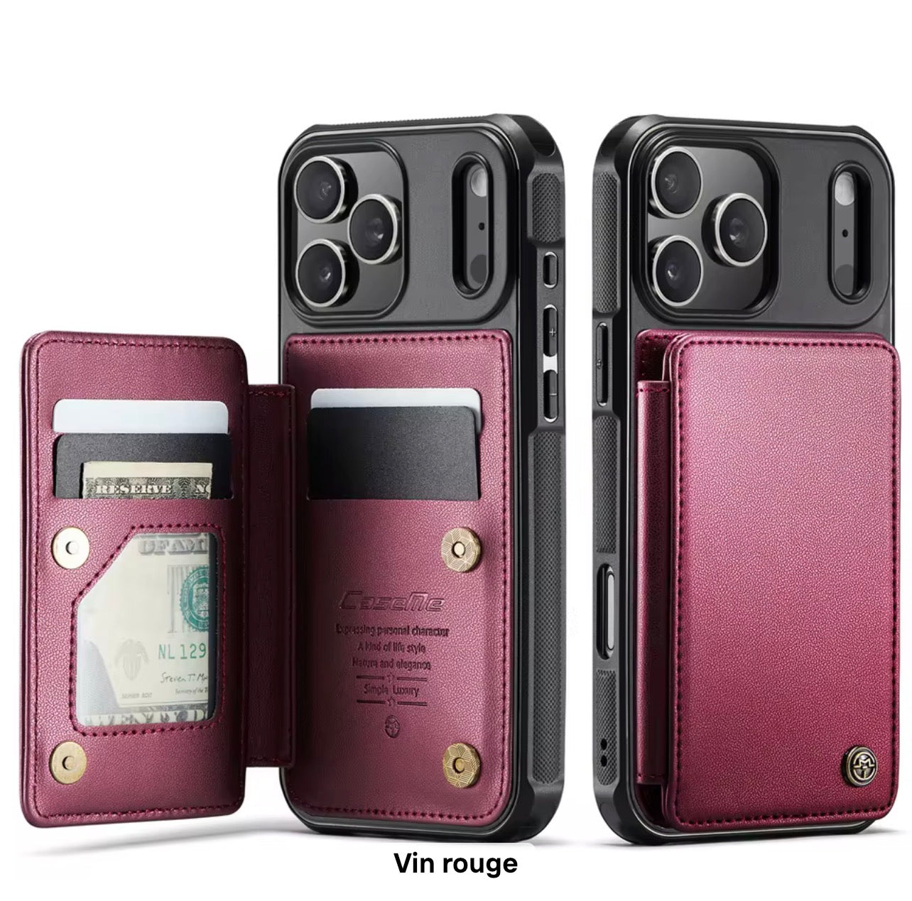 Luxury MagSafe Wallet Case for iPhone – Premium Leather Protection, Card Holder & Kickstand