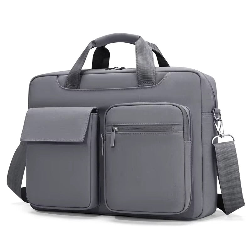 Premium Water-Resistant Laptop Briefcase – Executive Carrying Bag with Front Storage Pockets & Adjustable Strap