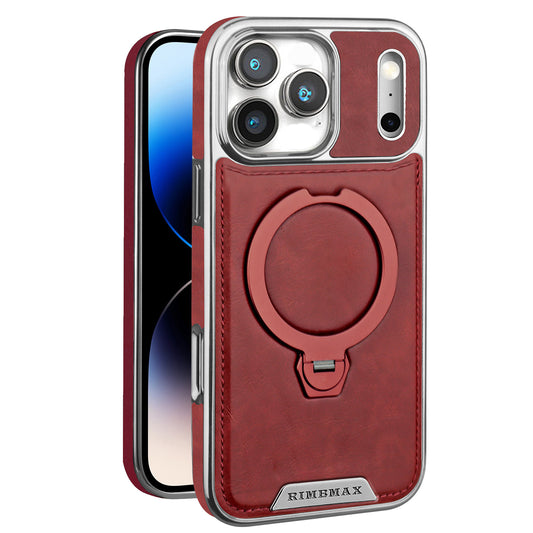Luxury MagSafe Leather iPhone Case with Built-In Stand — For Those Who Appreciate True Quality
