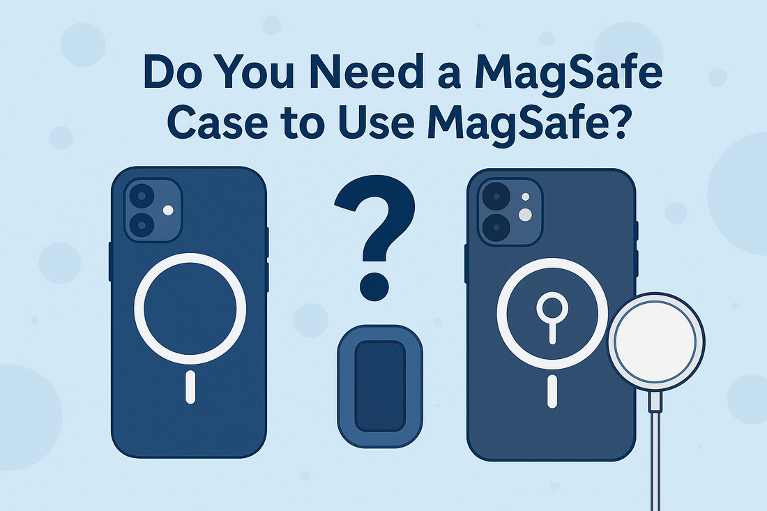 iPhone with a MagSafe-compatible case 