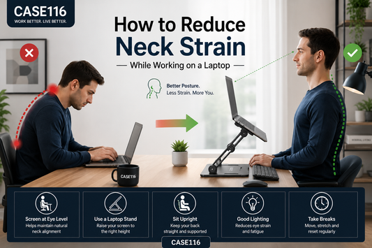How to Reduce Neck Strain While Working on a Laptop