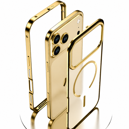 Premium Magnetic Metal Frame Case with MagSafe – Luxury Protective iPhone Case