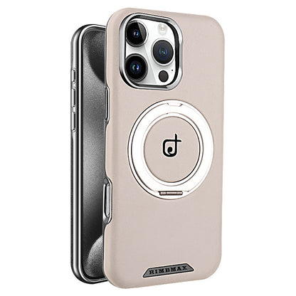 Phone case with a magnetic ring holder on a white background