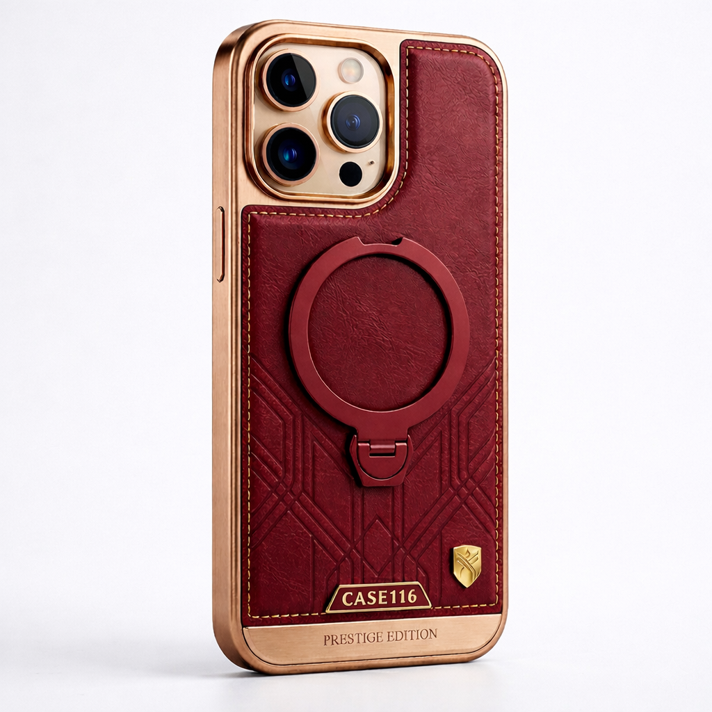 CASE116 Prestige Edition – Where Style Meets Strength in an iPhone MagSafe Leather Case