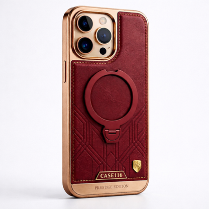 CASE116 Prestige Edition – Where Style Meets Strength in an iPhone MagSafe Leather Case