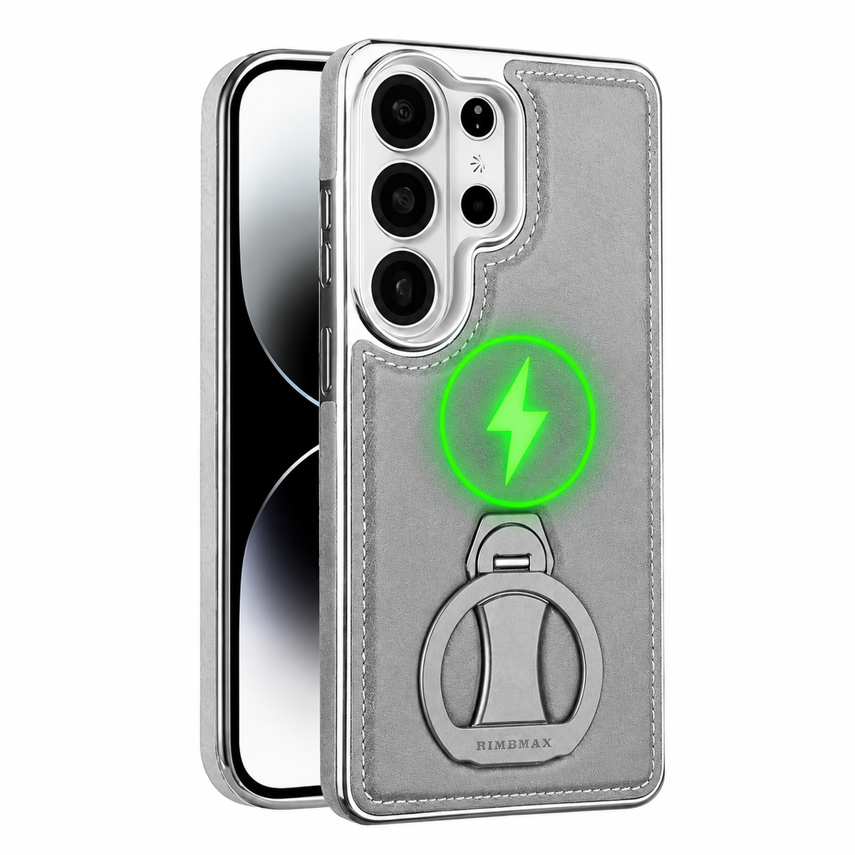 Premium Samsung Luxus-Lederhülle mit MagSafe-Kompatibilität & 360° drehbarem Ständer