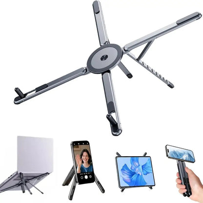 Foldable Phone & Tablet Stand – Adjustable, Portable & Stable Hands-Free Holder