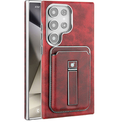 Luxury Leather Magnetic Case with Wallet for Samsung Ultra – Sleek Protection Meets Timeless Elegance
