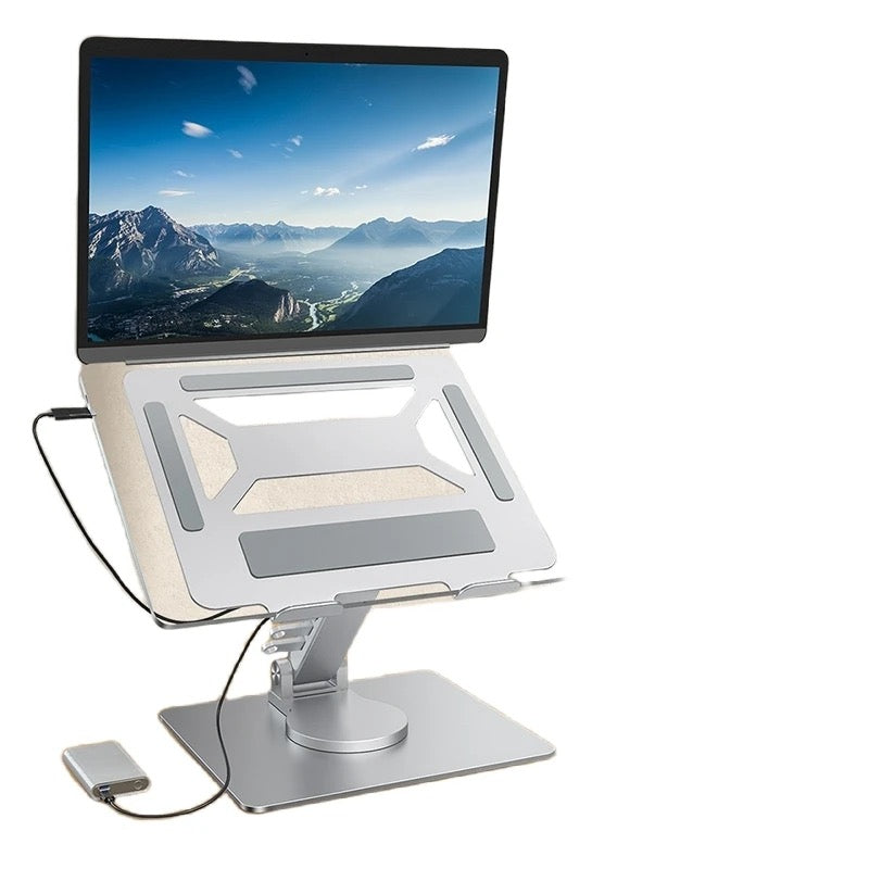 laptop stand with a built-in USB hub