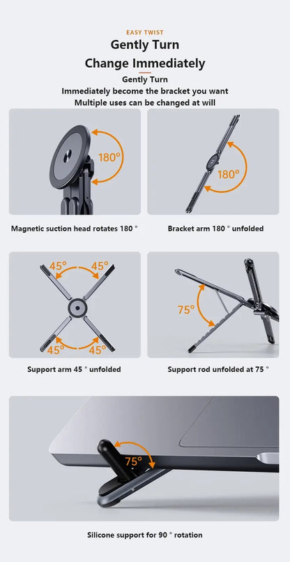 Foldable Phone & Tablet Stand – Adjustable, Portable & Stable Hands-Free Holder