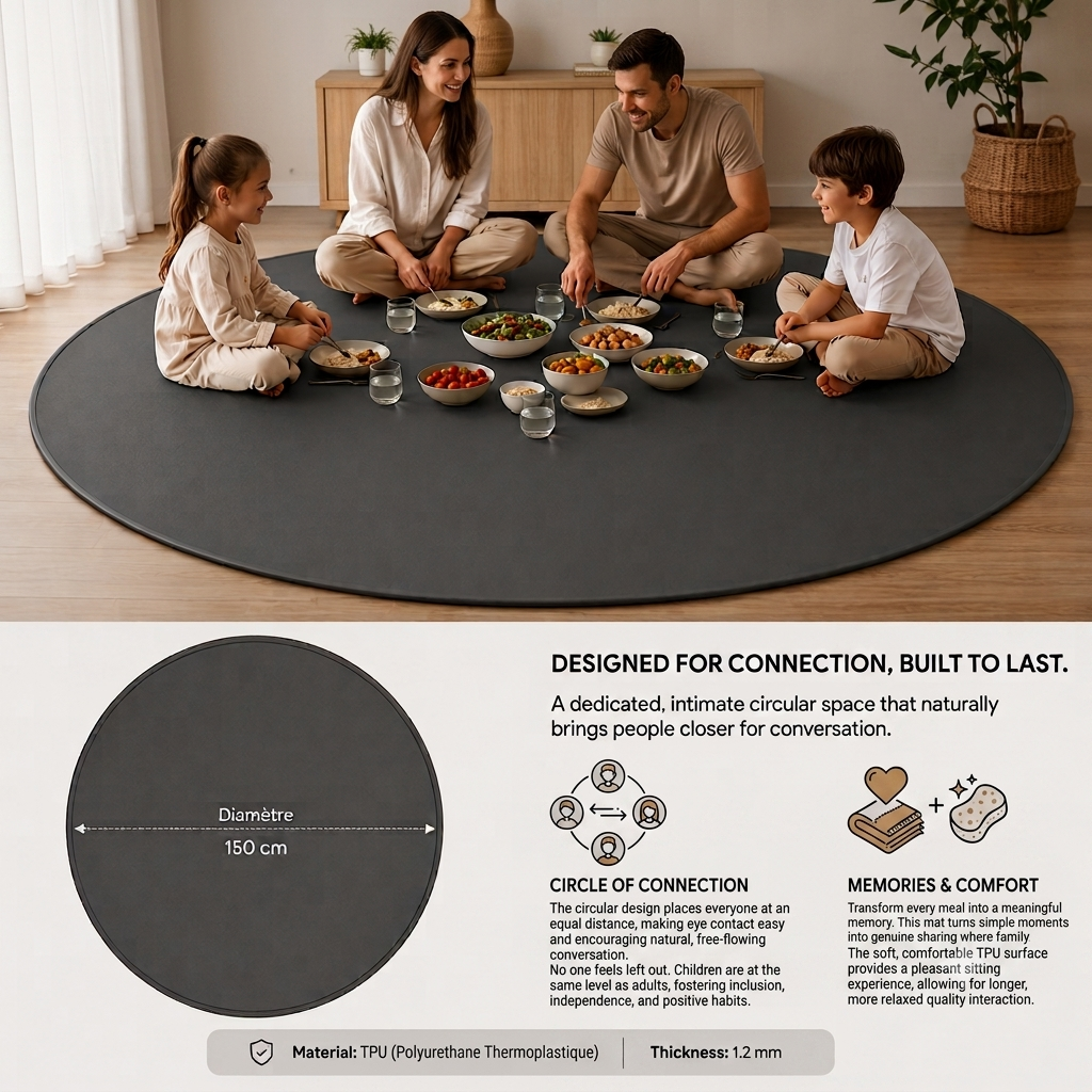 The circular mat that transforms your meals into meaningful family moments
