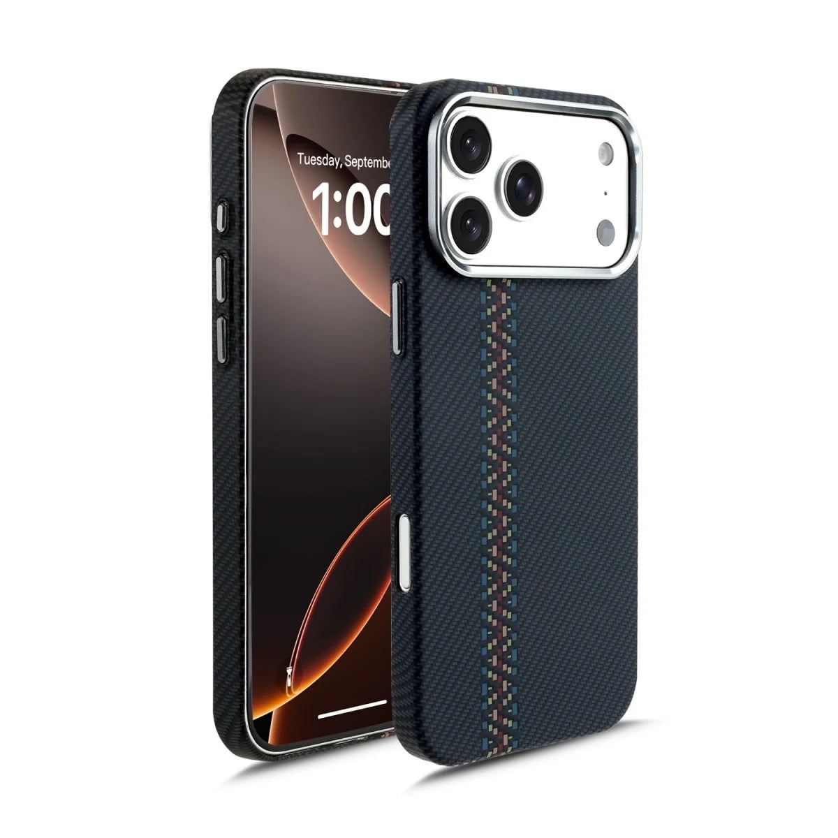Carbon Fiber Magnetic Case for iPhone – Slim Shockproof MagSafe Cover