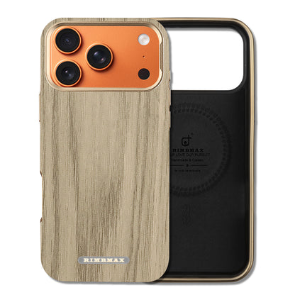 Luxury Wooden iPhone Case – MagSafe Compatible, Microfiber Lining & Shockproof Protection