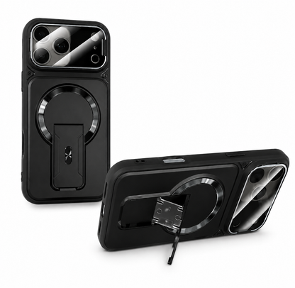 Funda magnética para iPhone con protección para la lente de la cámara