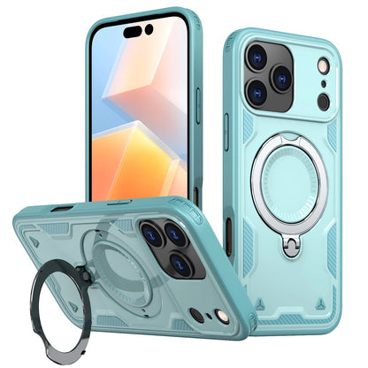 Shockproof iPhone Case with 360° Ring Stand – Full Protection, Anti-Scratch & Magnetic Mount Compatible