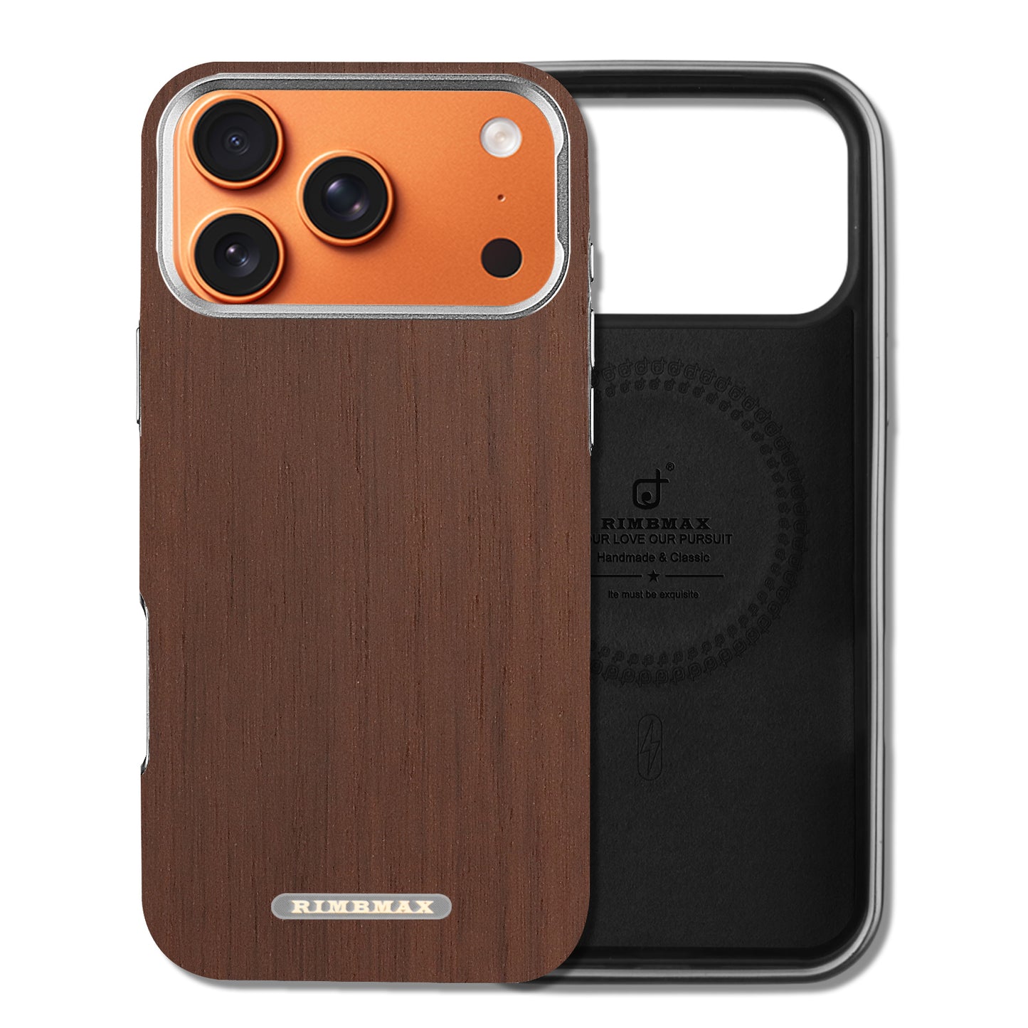 Luxury Wooden iPhone Case – MagSafe Compatible, Microfiber Lining & Shockproof Protection