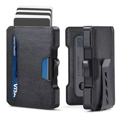 Slim RFID Wallet – Secure, Minimalist Card Holder with Quick Access & Leather Finish