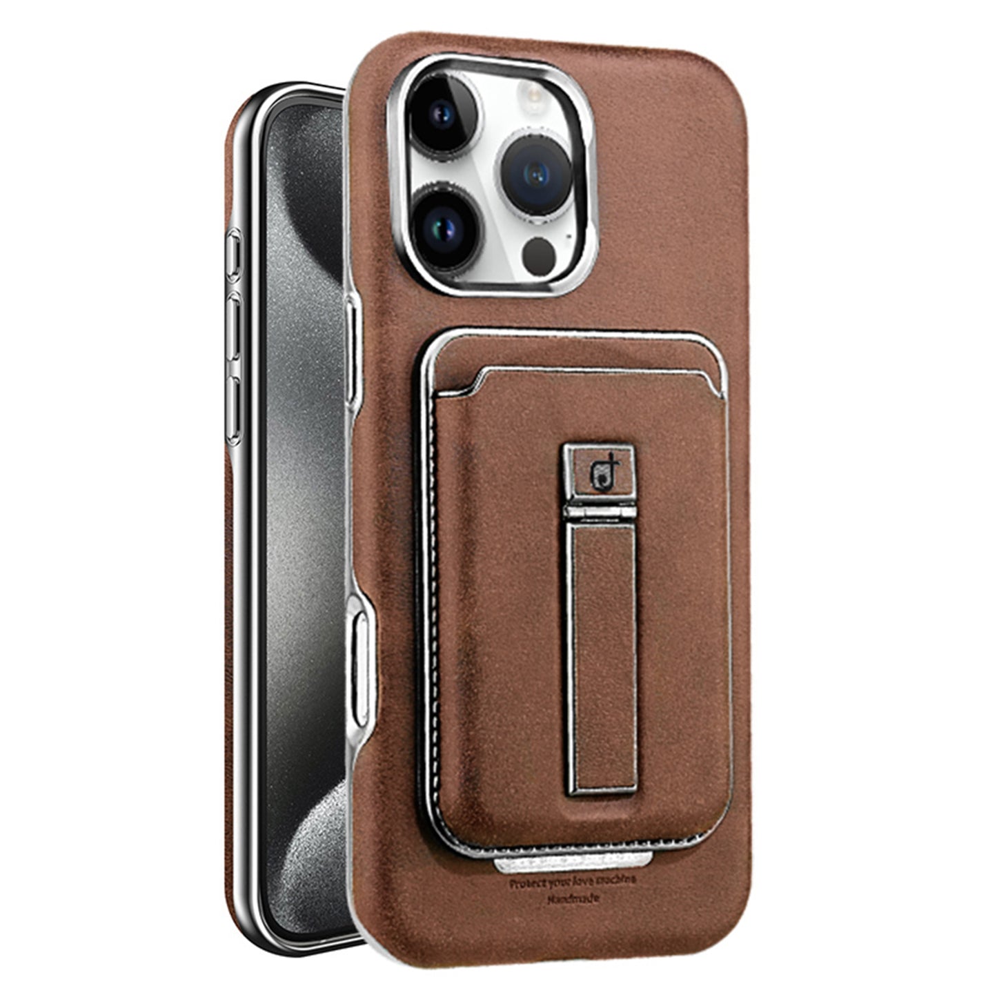 iPhone magnetic leather Case with Kickstand & Card Holder - Protective & Stylish