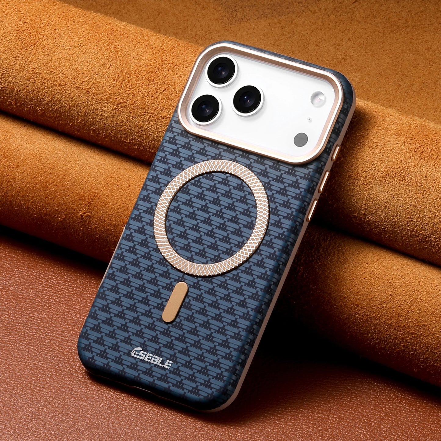 Premium Magnetic iPhone Case – Shockproof, MagSafe Compatible, Carbon Fiber Design