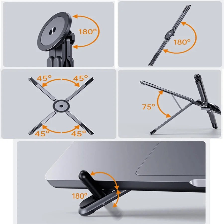Foldable Phone & Tablet Stand – Adjustable, Portable & Stable Hands-Free Holder