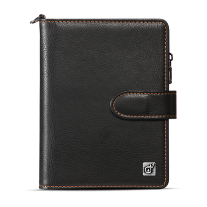 Premium Leather Travel Wallet – Holds 2 Passports, Cards & Cash Securely
