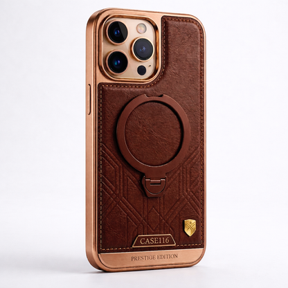 CASE116 Prestige Edition – Where Style Meets Strength in an iPhone MagSafe Leather Case