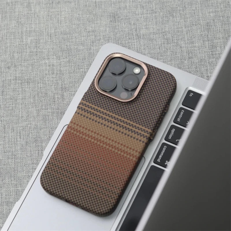 Carbon Fiber Magnetic Case for iPhone – Slim Shockproof MagSafe Cover