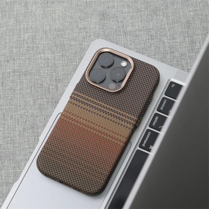 Carbon Fiber Magnetic Case for iPhone – Slim Shockproof MagSafe Cover