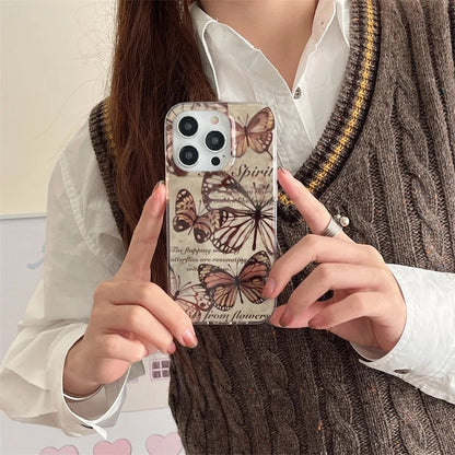 Cute Butterfly Phone Case for iPhone 13 14 15 16 Pro Max – Stylish Protective Cover for Apple