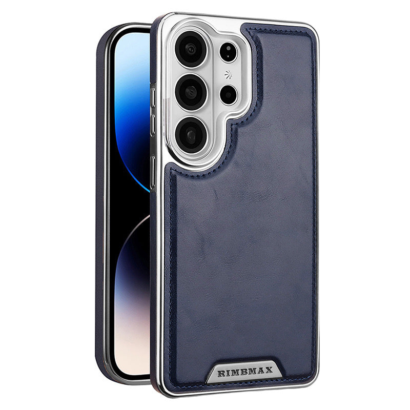 Luxury Leather Case for Samsung Galaxy – Magnetic Wireless Charging Cover