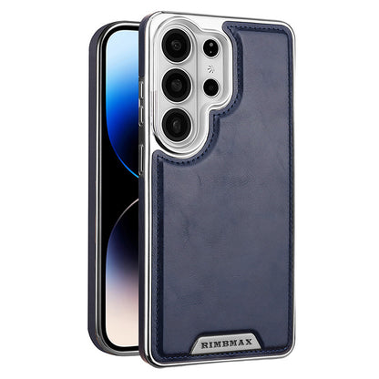 Luxury Leather Case for Samsung Galaxy – Magnetic Wireless Charging Cover