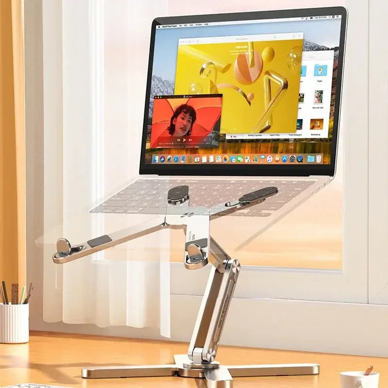 Work Comfortably Anywhere – Foldable Laptop Stand for Better Posture & Focus