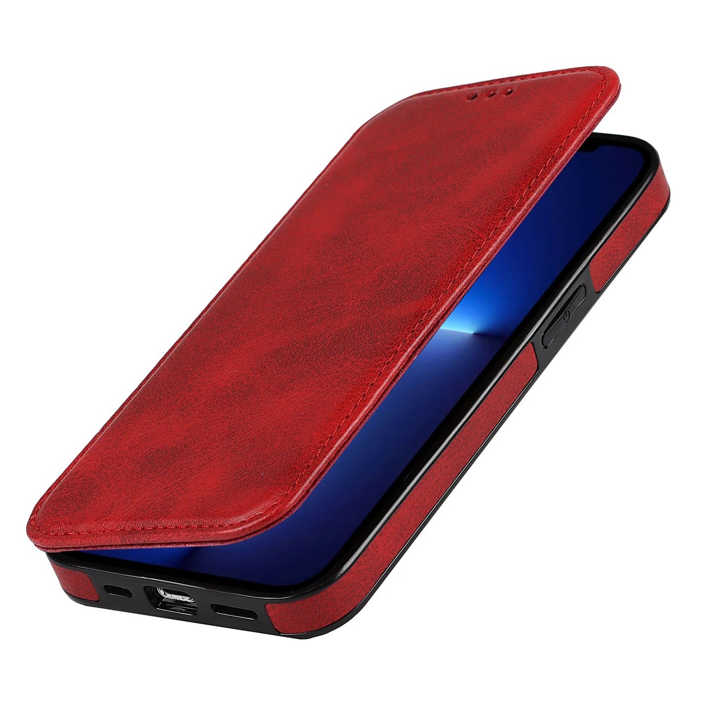 Luxury Leather iPhone Case – Full Front & Back Protection, Timeless Style and Durable Design