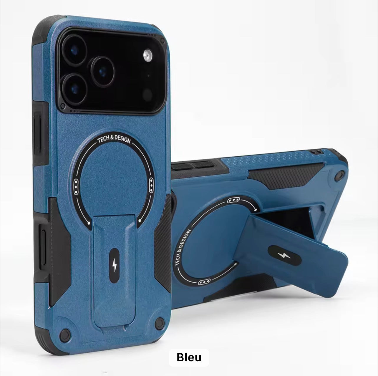 MagSafe Shockproof Case for iPhone 12–17 Pro Max – Rugged Protection, Kickstand & Multiple Colors