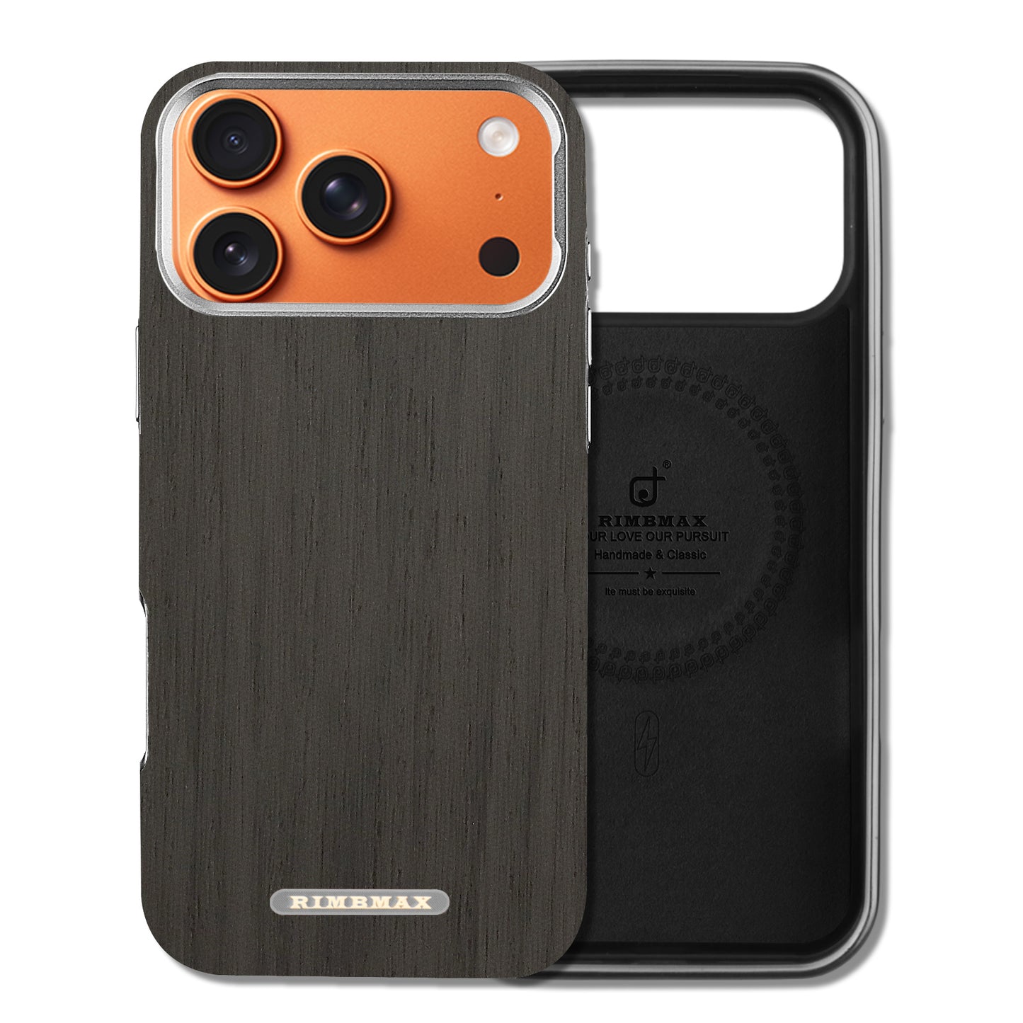 Luxury Wooden iPhone Case – MagSafe Compatible, Microfiber Lining & Shockproof Protection