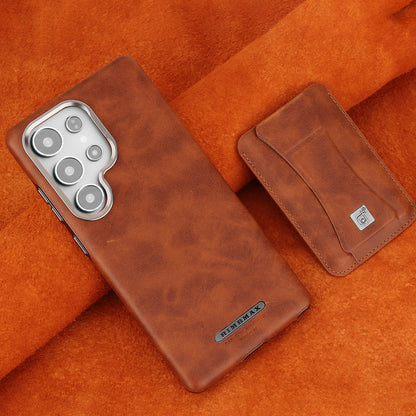 Luxury Leather Magnetic Case with Wallet for Samsung Ultra – Sleek Protection Meets Timeless Elegance