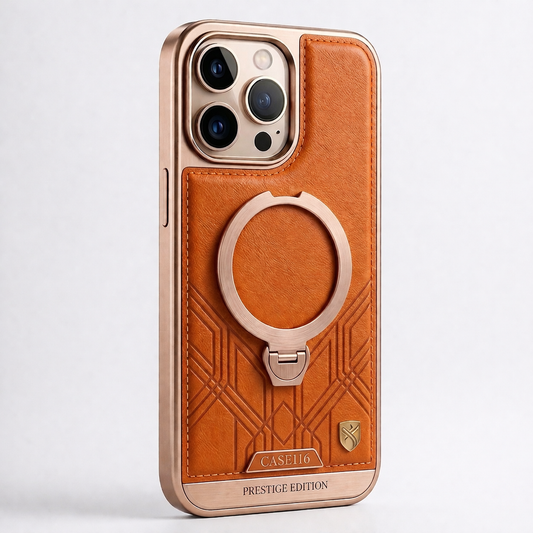 CASE116 Prestige Edition – Where Style Meets Strength in an iPhone MagSafe Leather Case