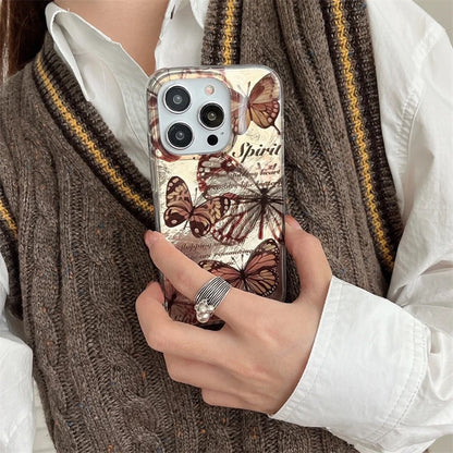 Cute Butterfly Phone Case for iPhone 13 14 15 16 Pro Max – Stylish Protective Cover for Apple