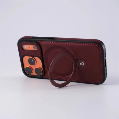 Genuine Leather iPhone Case with MagSafe – Premium Protection & Comfortable Grip