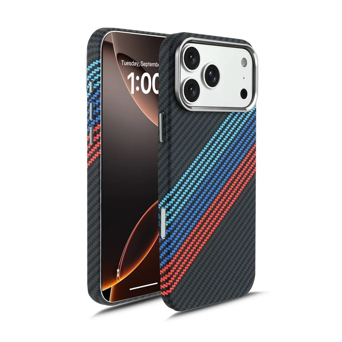 Carbon Fiber Magnetic Case for iPhone – Slim Shockproof MagSafe Cover