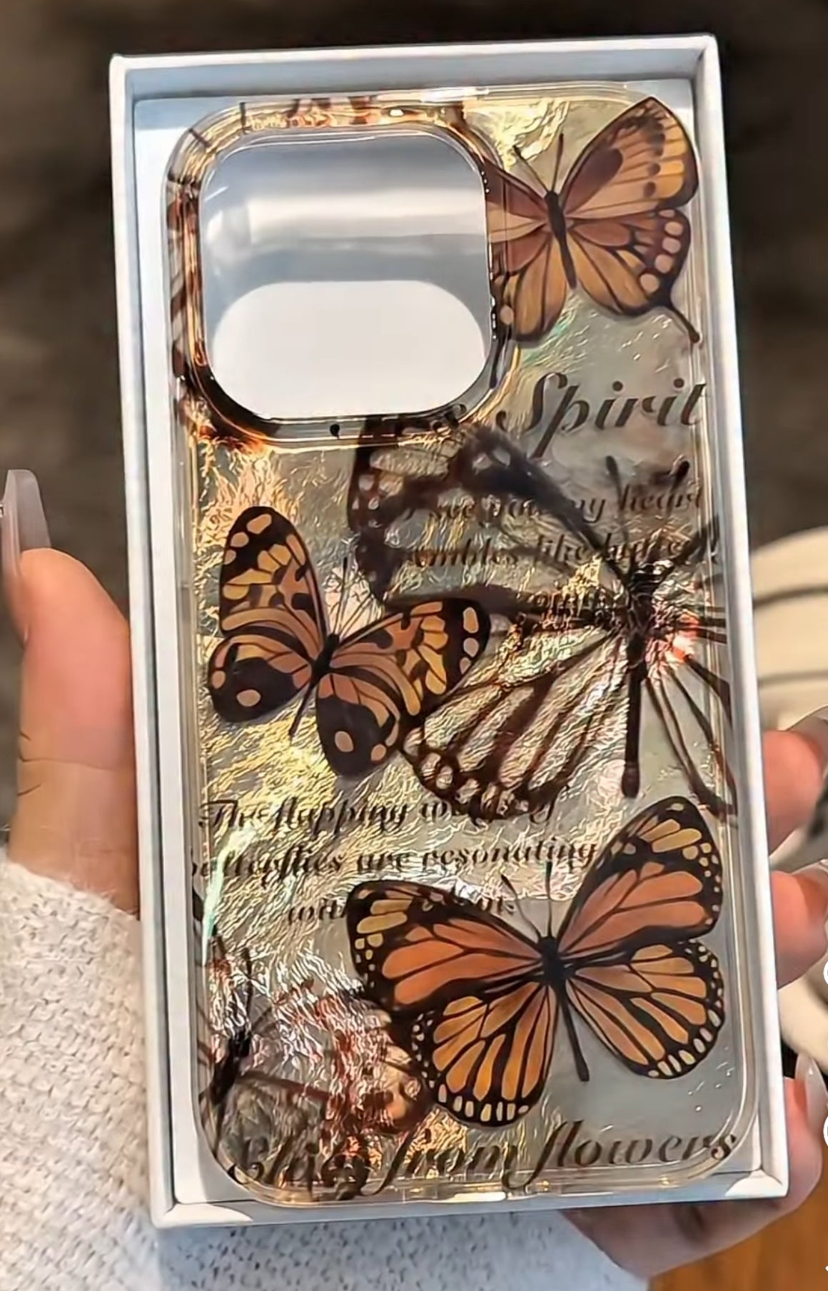 Cute Butterfly Phone Case for iPhone 13 14 15 16 Pro Max – Stylish Protective Cover for Apple