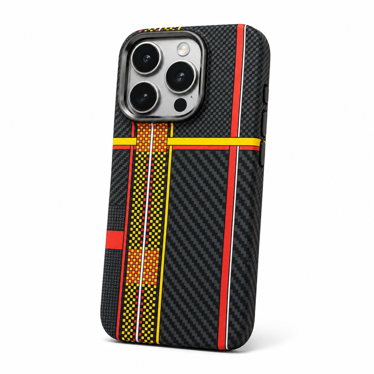 Carbon Fiber Magnetic Case for iPhone – Slim Shockproof MagSafe Cover