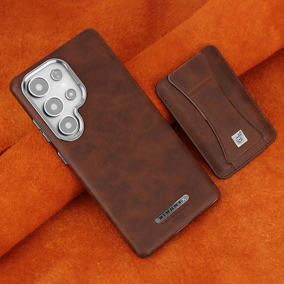 Luxury Leather Magnetic Case with Wallet for Samsung Ultra – Sleek Protection Meets Timeless Elegance