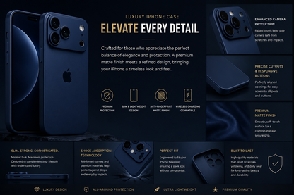 Luxury iPhone Case – Premium Matte Protective Cover