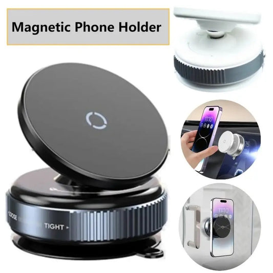 360° Rotating Magnetic Phone Holder – Car Mount for Navigation, Video, and More