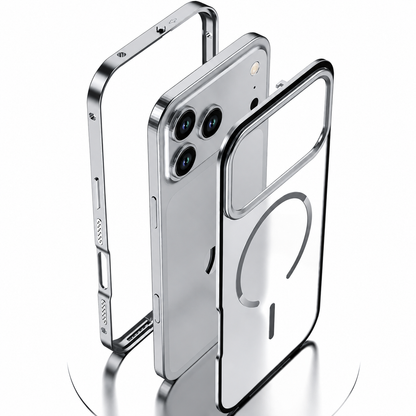 Premium Magnetic Metal Frame Case with MagSafe – Luxury Protective iPhone Case