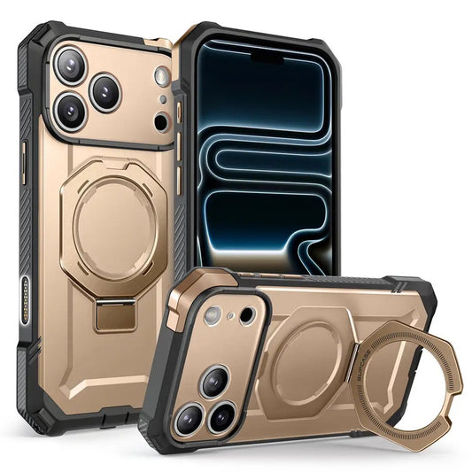 Rugged Magnetic iPhone Case with Rotating Stand