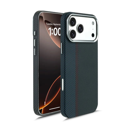 Carbon Fiber Magnetic Case for iPhone – Slim Shockproof MagSafe Cover